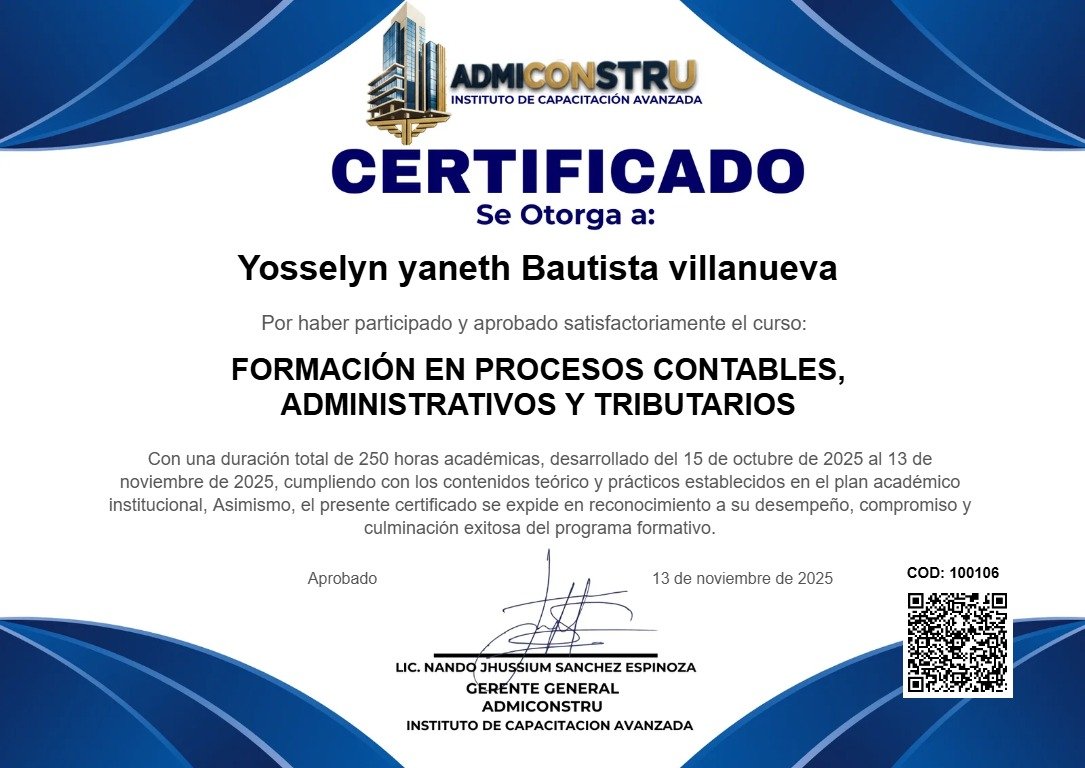 Certificado Internacional